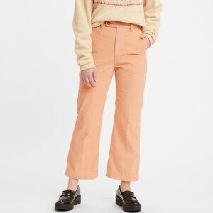 Levis Corduroy Math Flare Pants in Peach